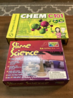 2 Science Based Experiment Kits Chem C101 & Slime Science