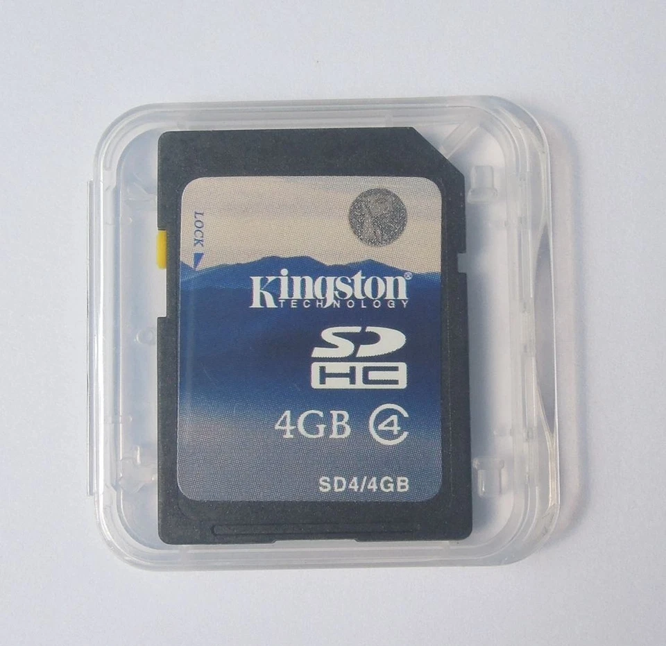 Kingston 4GB SD SDHC Speicher karte Klasse4 Standard Secure Digital C4 f. Kamera - Image 2 of 4