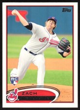 2012 Topps Zach McAllister RC #570 Cleveland Indians