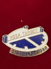 NSSA Target National Skeet Shooting Association Standards 1988 Enamel Hinge Pin