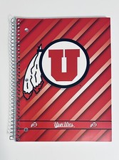 Utah University Utes College Ruled 1-Subject Spiral Notebook - NEW 