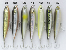 Owner ZZ80-01 Cultiva Zip'N Ziggy Topwater Bait - Gold Shad