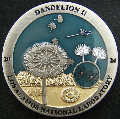 LANL Dandelion II 2024 Los Alamos National Laboratory Challenge Coin