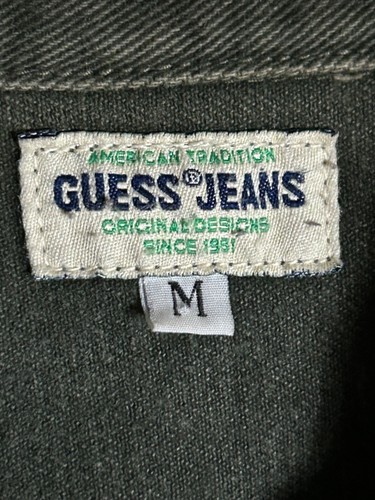 Vintage GUESS Jeansjacke MEDIUM Herren MADE-IN-USA Knopfleiste 38807, 1990er - Bild 6 von 15