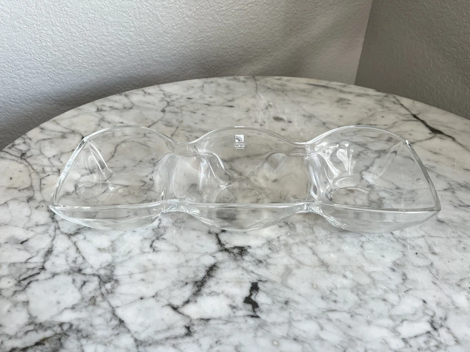 Prato de vidro dividido Luigi Bormioli Michelangelo três seções RM122 - Imagem 2 de 4