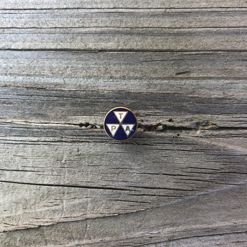 Vintage TPA Travelers Protective Assn Screw Back Lapel Pin Tiny N9 - Picture 8 of 12