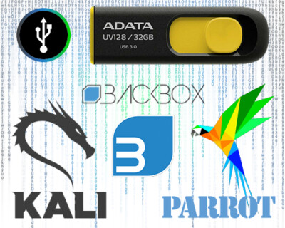 KALI BACKBOX PARROT 32GB Bootable USB Install & Live Flash Drive