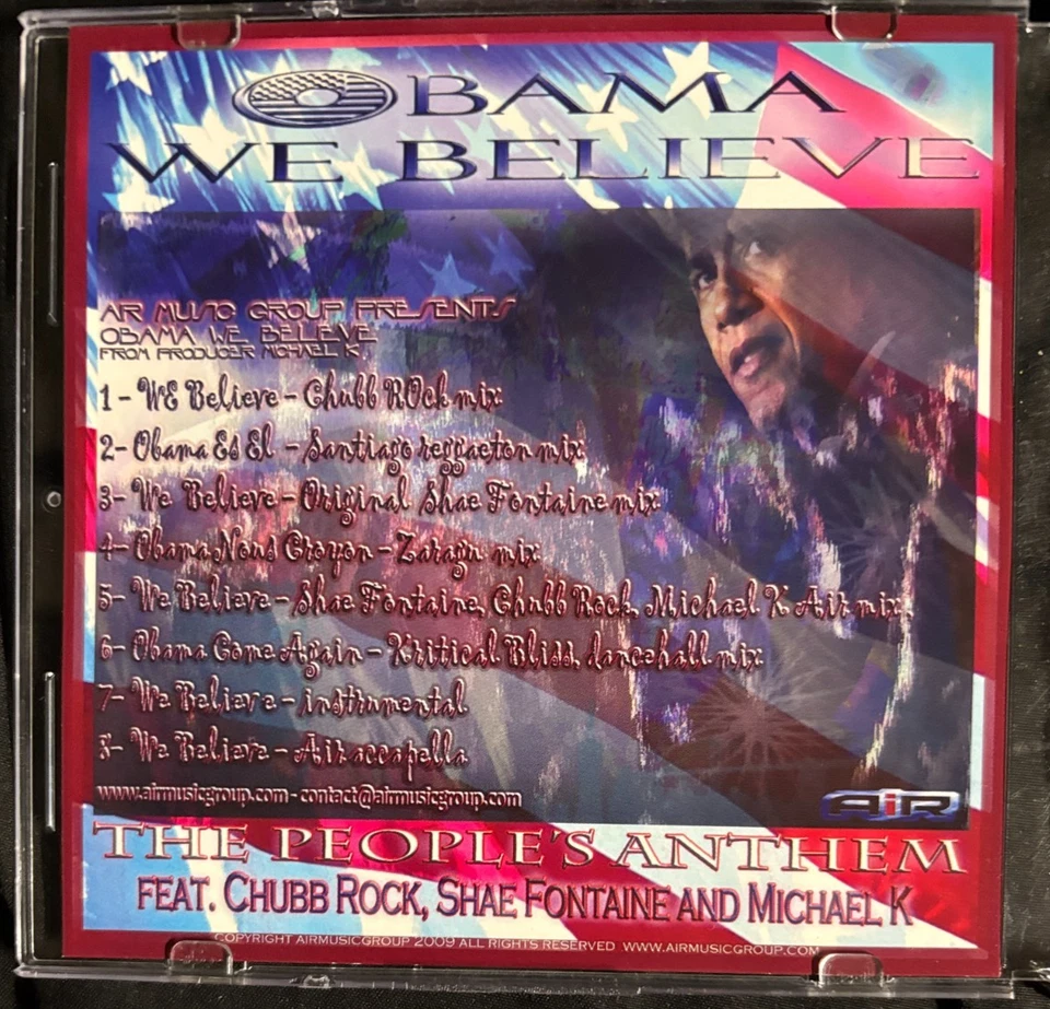 PEOPLE'S ANTHEM CD 5 Tracks for OBAMA 2009 featuring Chubb Rock Foto 2 de 3