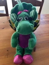 Baby Bop Barney Plush 1992 The Lyons Group Stuffed Dinosaur 16”  Vintage