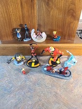DISNEY PIXAR INCREDIBLES 2 FIGURINE PLAYSET of 10 As Shown
