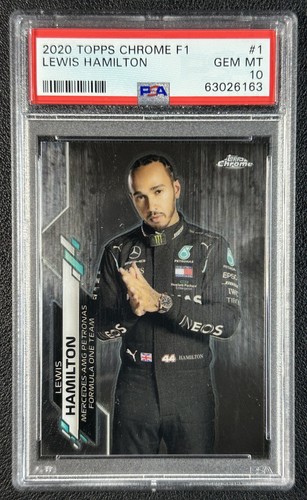 LEWIS HAMILTON PSA 10 2020 TOPPS CHROME FORMULA 1 #1 ROOKIE PORTRAIT VAR 6163