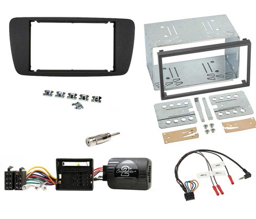 JVC DAB Lenkrad 2DIN Bluetooth USB Autoradio für Seat Ibiza ab 08 nitschwarz - Bild 3 von 12