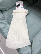 White Cozy Knit Dog Sweater Winter Warm Clothes Small Medium Pets Puppy Size XL