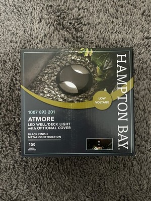 Hampton Bay Atmore LED Round Well/Deck Light 150 Lumen 3000K InGround Deck Light