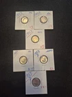 6 High Quality 1953 & D Silver Roosevelt Dimes