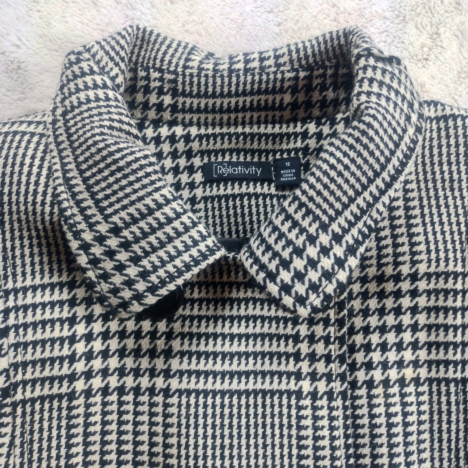 Relativity Double Breasted Cropped Jacket Womens … - image 3