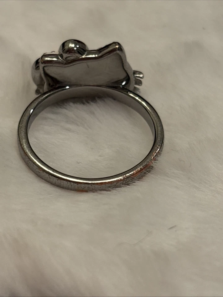 Hello Kitty Swarovski Goth Ring 7 - Image 2 of 3