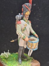 figurine Tambour Grenadiers 1er Empire metal modeles plomb 54 mm