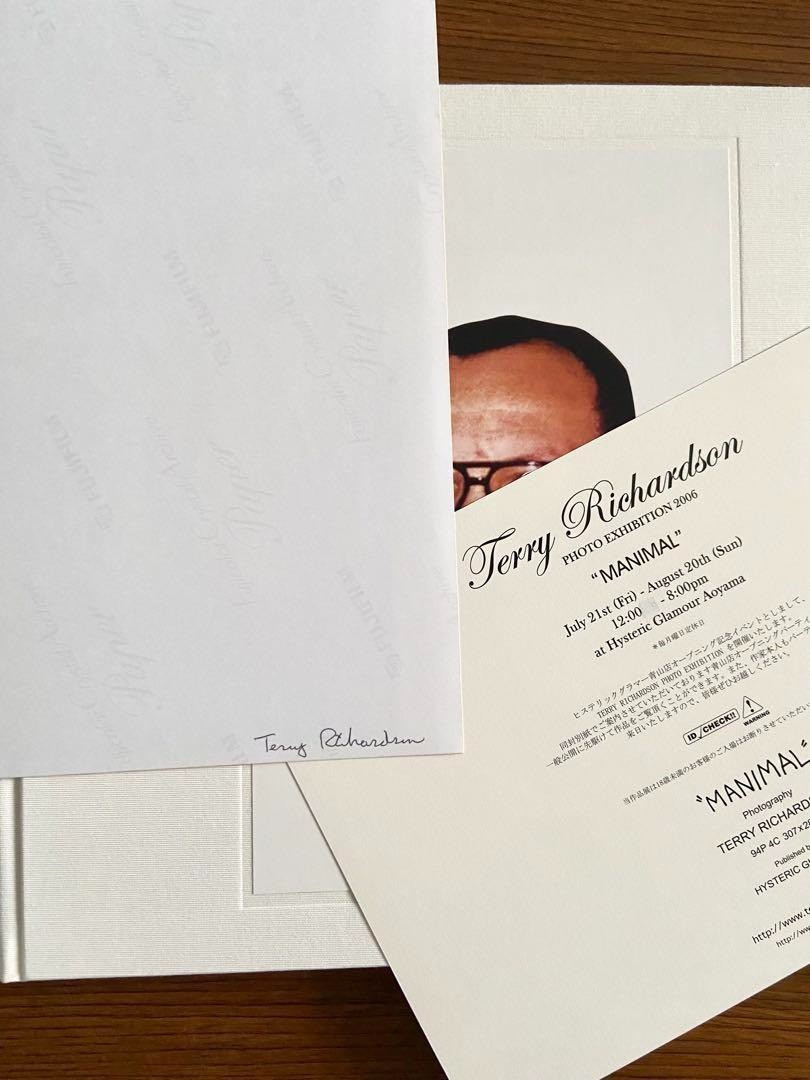 Limited to 200 world Terry Richardson signed Manimal Photo Book