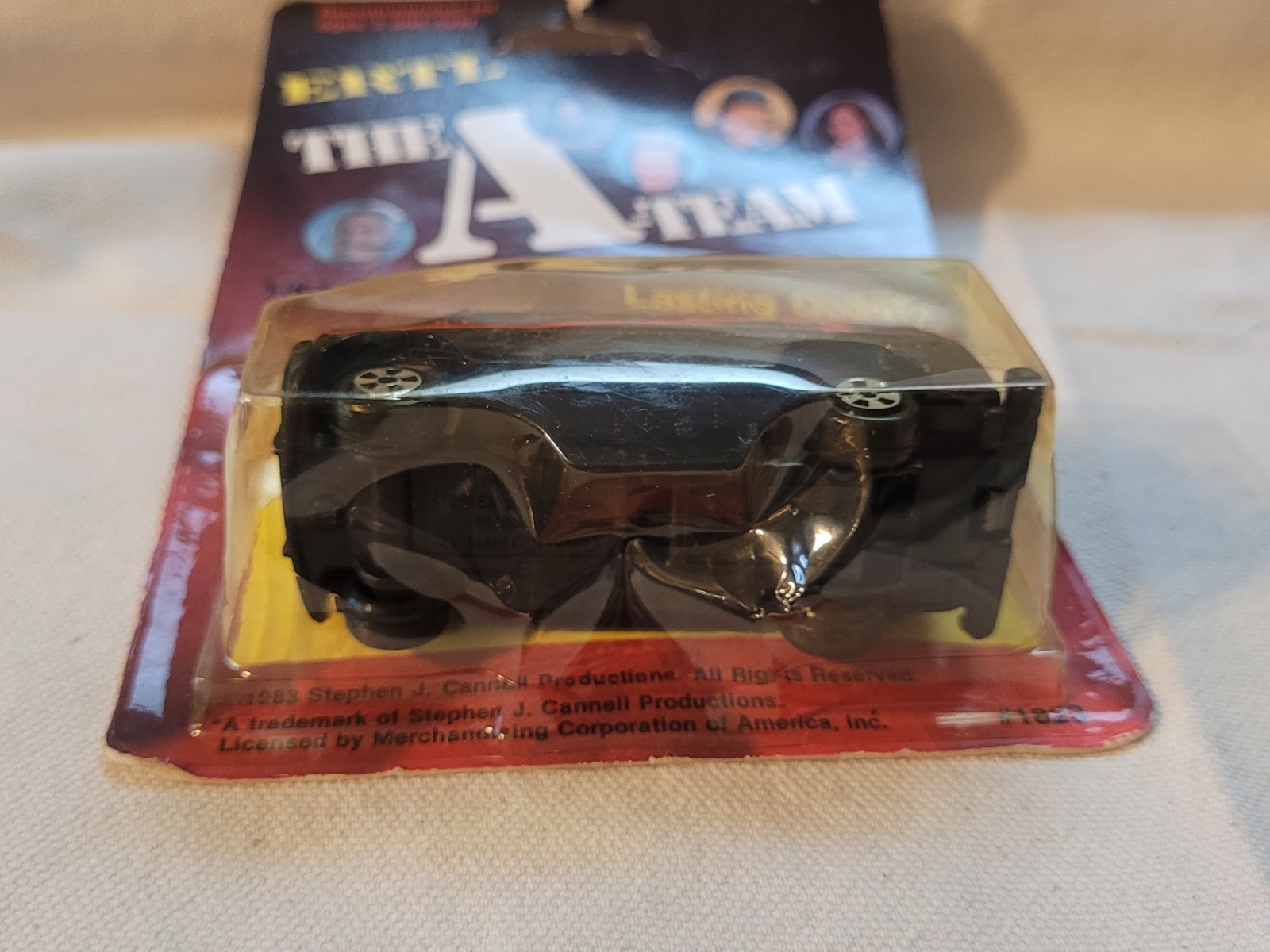 Vintage 1983 ERTL The "A-TEAM"  1983 GMC Van, Black, #1823, 1/64 Carded New thumbnail 6