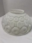 L E Smith Moon & Stars Milk Glass Lamp Globe Ceiling Mount or Shade 14” Large