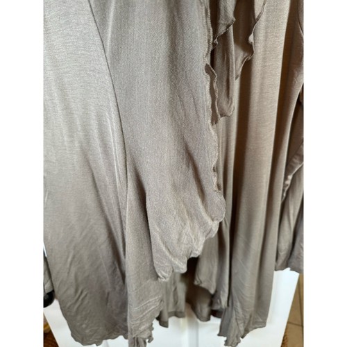 Nuevo con etiquetas Suéter Fever Jocky Suave Ligero Para Mujer XL Beige Tostado Volantes Manga Larga - Imagen 6 de 10