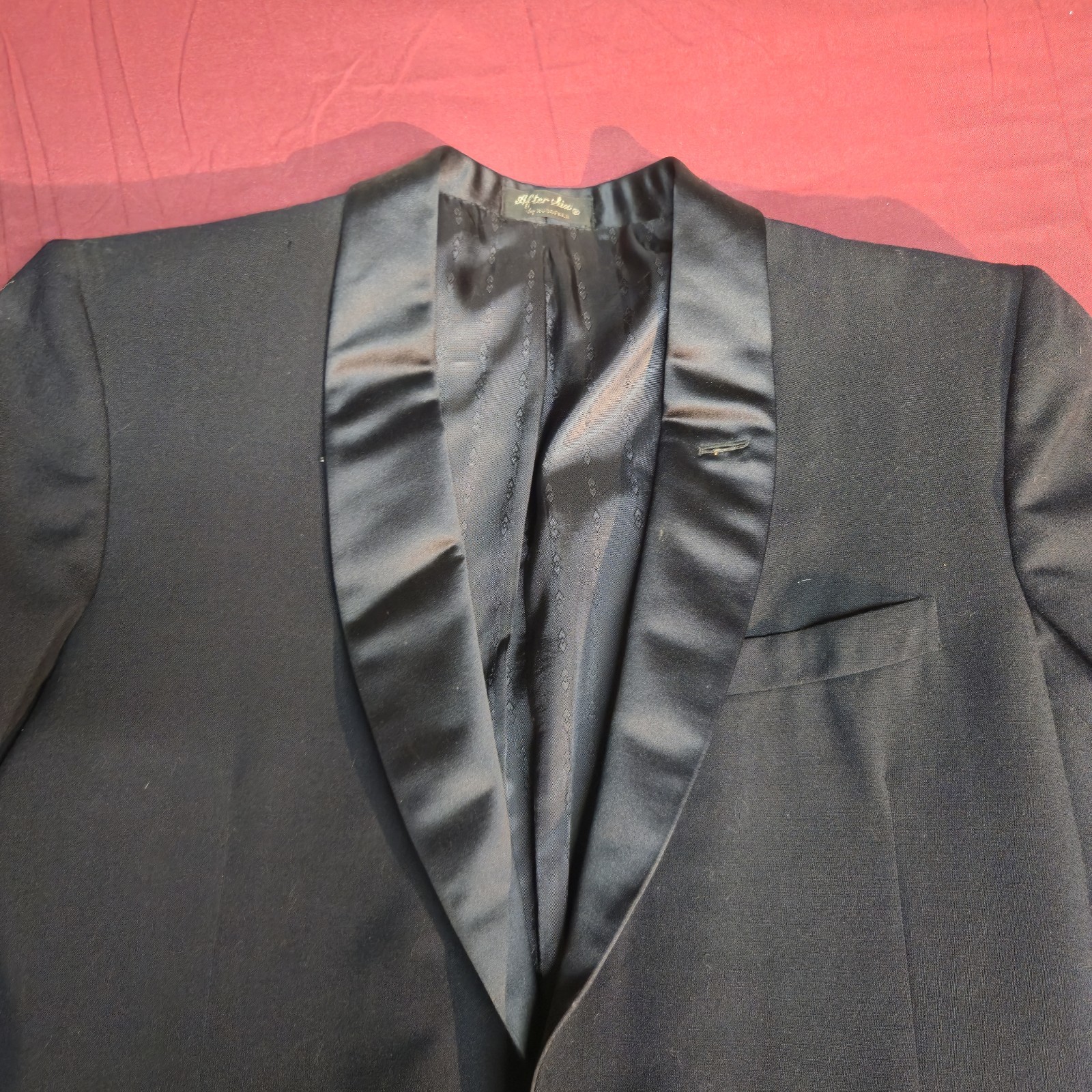Vintage After Six By Rudofker Blue/Black Tuxedo Jacket Mens Size 36L image 8