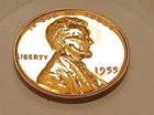 1955 Choice Proof  Lincoln Wheat Cent EYE CANDY Blazing Red Beauty #208 ~ 4