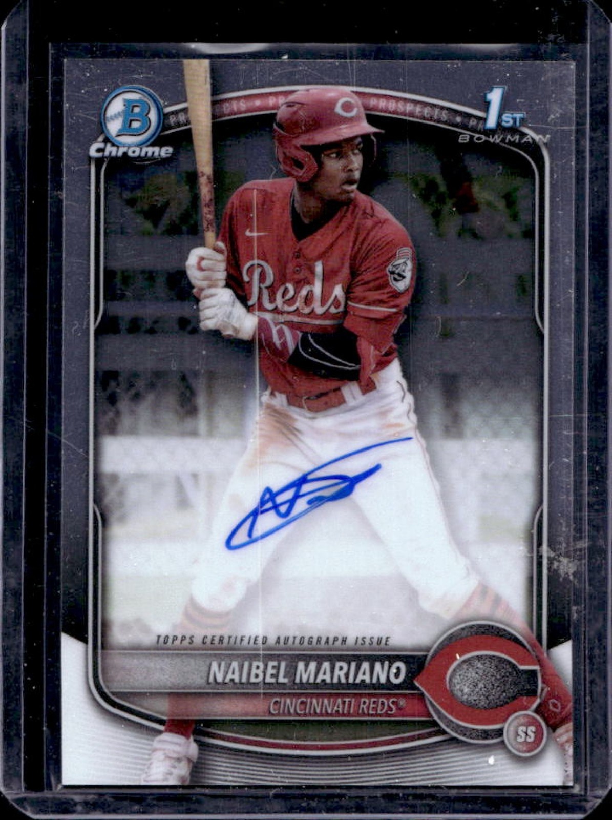 2025 Bowman Naibel Mariano Chrome Auto 1st #CPA-NM Reds