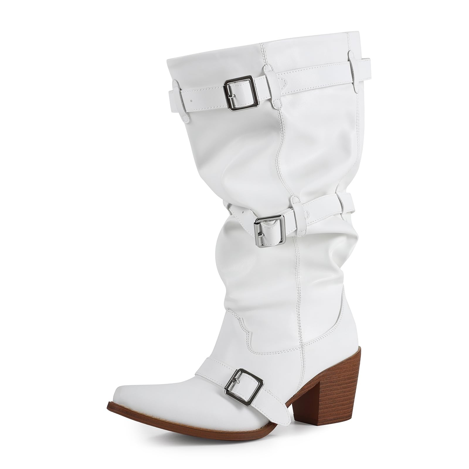 Botas hasta la rodilla de pantorrilla extra anchas para mujer USRUNOE, ancho talla grande...