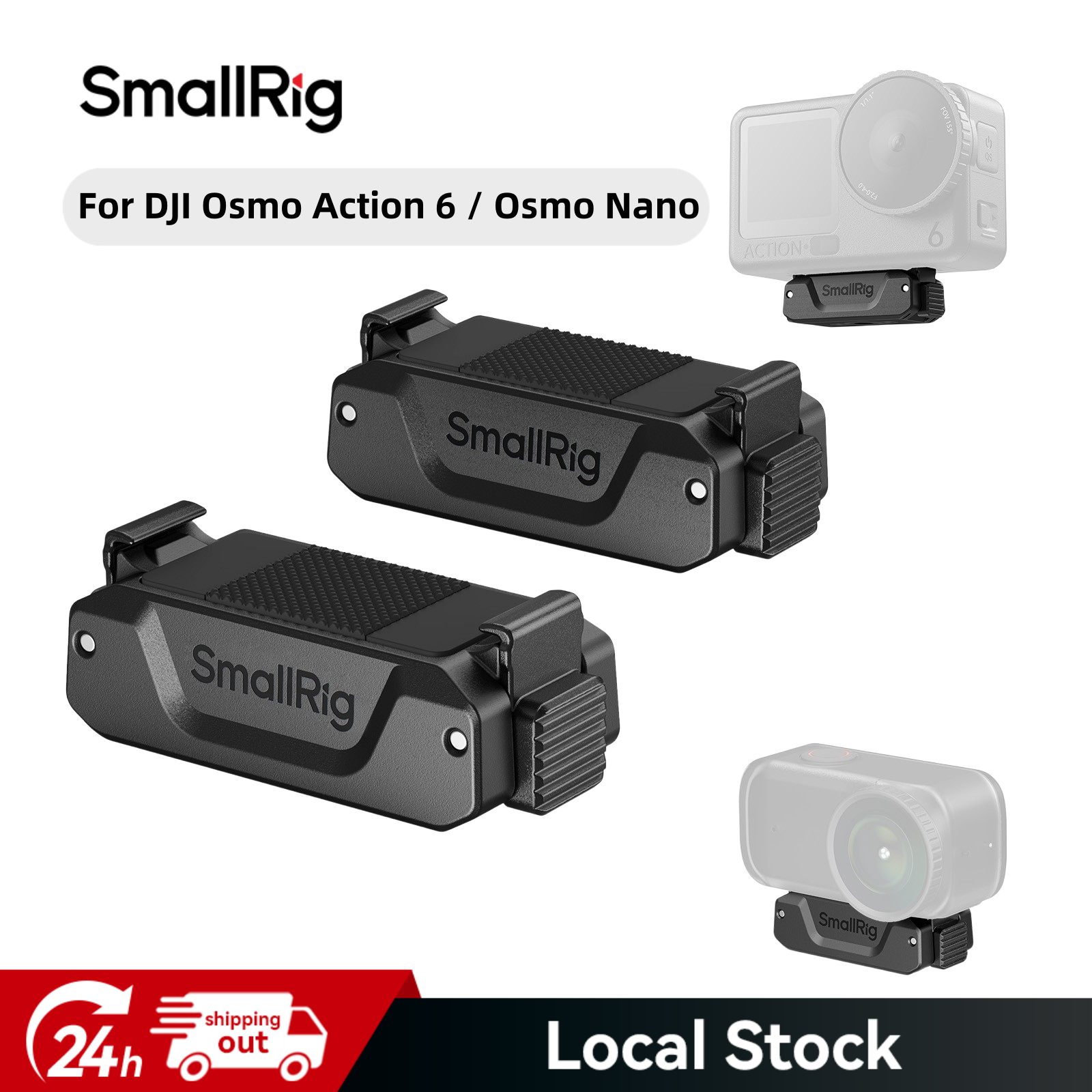 SmallRig Magnetic Quick-Release Adapter Mount for DJI Osmo Action 6 / Osmo Nano