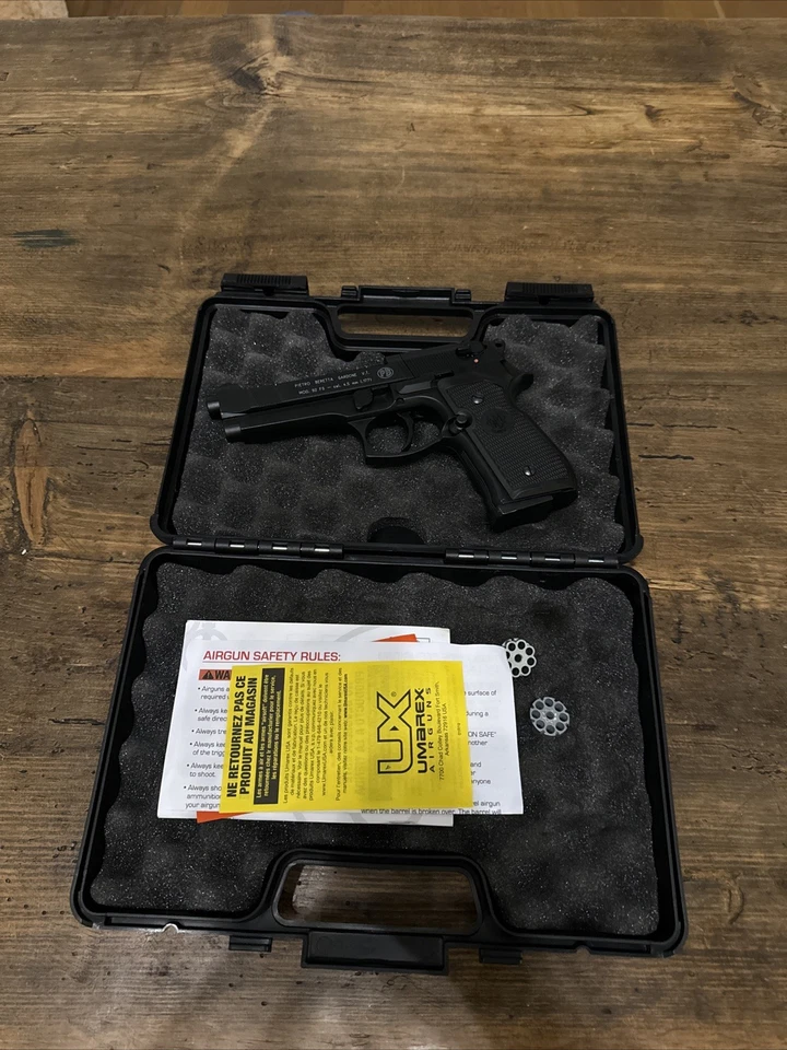 Beretta 92FS Full Metal CO2 .177 Caliber Pellet Pistol W/ Case And Magazines - Image 4 of 4