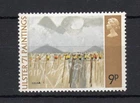 9p ULSTER UNMOUNTED MINT + BROWN COLOUR SHIFT (STALKS)