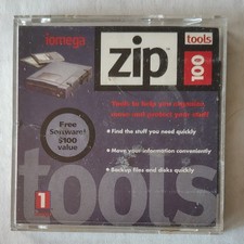 iomega ZIP 100MB TOOLS Disk 3.5" PC/MAC Organize Protect Backup Track XLNT COND