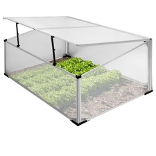 Mini serre jardin châssis froid fruits légumes polycarbonate aluminium 100x60 cm