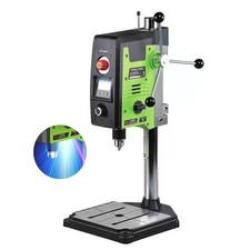 800W Mini Multi-Function Drill Press with Lighting and Digital Display