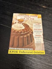 1961 Cookbook Fabulous Foods That Are Fun To Fix Knox Unflavored Gelatine