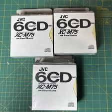 Lot Of 3 JVC XC-M75 Works With Kenwood CDM-600 6 CD Compact Disc Magazine Cart