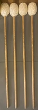 2 pair Innovative Percussion IP504 Moersch hard marimba mallets rewrap Birch VG