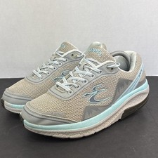 Gravity Defyer Womens Size 9.5 Gdefy Mighty Walk Shoes Versoshock Gray Blue Aqua