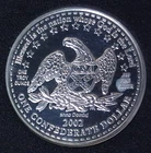 1 oz Silver Round/Medal - 2002 Eagle/CSA Flag – Civil War Themed - NWTM *RARE*