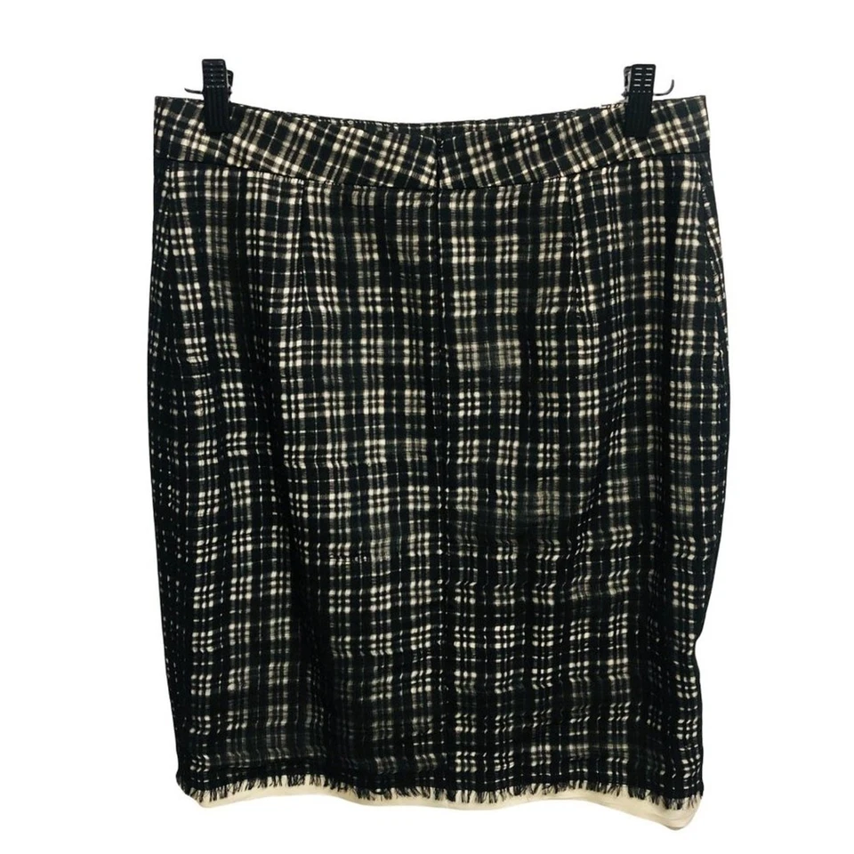 Anna Molinari Mezcla Seda Escotilla Estampado Carrera Negocios Falda Lápiz Italiana TALLA 4 Foto 3 de 4