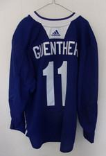 ARIZONA COYOTES Dylan Guenther #11 blue practice jersey (2021-2022 rookie camps)
