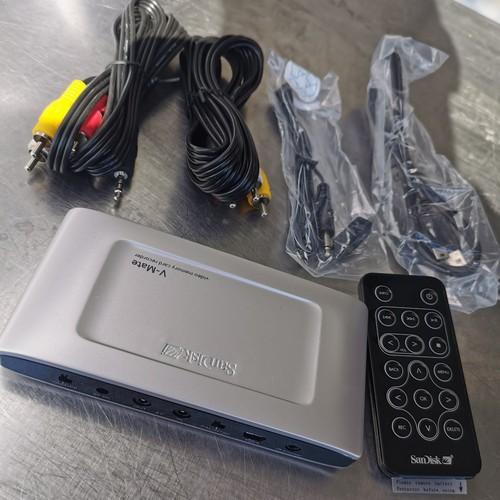 SanDisk V-Mate Video Memory Card Recorder SDVM1-A-A30 VCR VHS DVD New W/ Cables - Picture 1 of 11