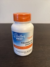 Doctor's Best Vitamin D3 2000IU Vitamin D3, 180 Ct, Exp 06/2027