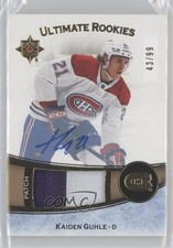 2022 Upper Deck Ultimate Collection Rookies 43/99 Kaiden Guhle Patch Auto 0tj9