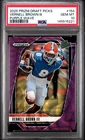2025 Panini Prizm Draft Picks Football Purple Wave Vernell Brown III #154