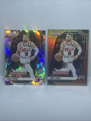 2024-25 Panini Prizm Monopoly Zach LaVine #10 Millionaire Club Prizm /1499
