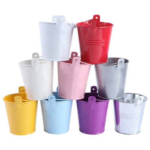9 PCS Kleiner Blumentopf Aus Zinn Für Sukkulenten Metall Sukkulenten-Blumentopf