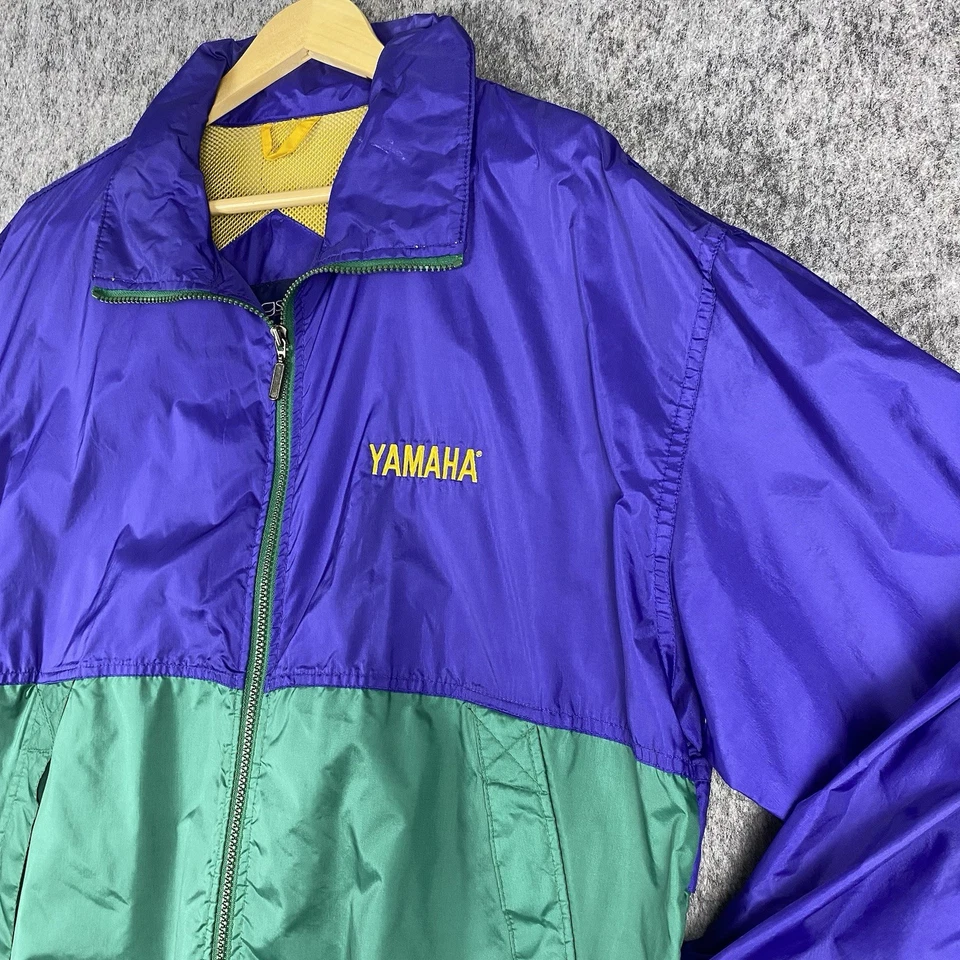Vintage Swingster Men's Windbreaker Jacket Yamaha Embroidered Nylon Size Large - Image 2 of 4
